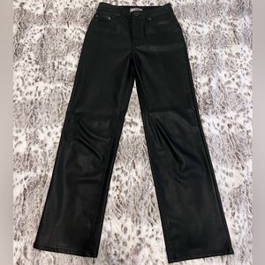 ASOS Faux Leather High Waisted Pants